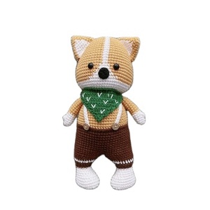 2023 artículos calientes precio de fábrica al por mayor personalizado hecho a mano lindo zorro ganchillo juguete Amigurumi muñeca volver a la escuela regalo de Navidad - Product Image 1