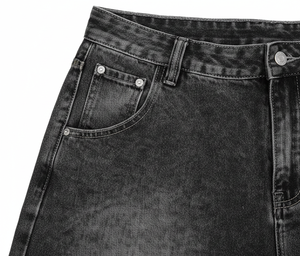 Services OEM en gros pour pantalons mi-longs unisexes pour hommes, 100% coton, à braguette zippée, style patinage, coupe ample, infroissables, respirants, vintage, mode estivale - Product Image 2