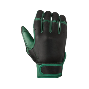 Guante de Bateo de Cuero Negro y Amarillo WARPRO INDUSTRY, Cierre de Gancho y Bucle para Mano Izquierda, Ligero, Cómodo, Equipo de Entrenamiento Unisex - Product Image 4