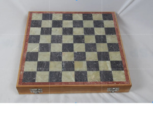 Jeu d'échecs en pierre ollaire fait main, plateau pliable, jeu de stratégie de luxe pour la décoration intérieure, les voyages et les cadeaux - Product Image 1