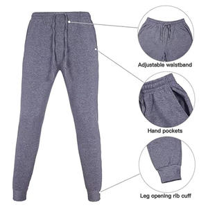 Sudadera con capucha gris para hombre con cremallera y pantalones jogger a juego, conjunto deportivo informal de color liso en felpa francesa, corte regular, para otoño. - Product Image 6