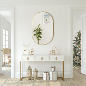 Attractive Round Gold Beaded Wall <b>Mirror</b> Decorative Metal Ball <b>Frame</b> <b>Mirror</b> for Hotel & Home Living Room Decor In Low Price - Product Image 6