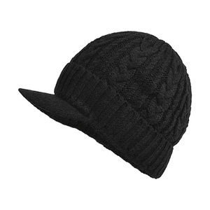 Nuevo Diseño 2026, Gorro de Punto Negro con Visera, Gorro Cálido de Invierno, Personaliza Tu Propio Logotipo y Diseño - Product Image 3