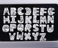 Diamant de laboratoire en forme d'alphabet, taille unique, diamant CVD certifié IGI, bijoux Dada Diamond pour mariage et fiançailles