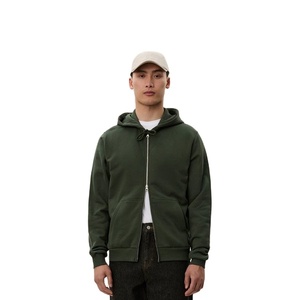 Sweat-shirt à capuche zippé pour homme, 480 GSM, en molleton de coton épais, chaud, streetwear, personnalisable, OEM, marque privée, fabrication en usine - Product Image 1