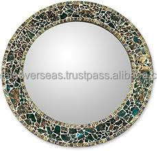 Miroir mural en mosaïque de verre décoratif, design moderne, décoration intérieure pour salon - Product Image 6