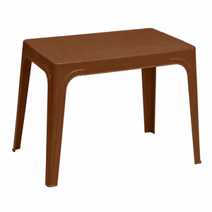 Contemporary <b>Plastic</b> Dining <b>Table</b> and Chair Set for Indoor <b>Outdoor</b> Restaurant Cafe and Patio Use - Product Image 5