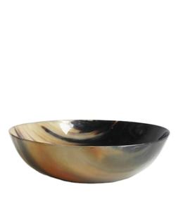 home Brown & Town Horn Round Shallow Display Dish Tray Luxury Hot Selling Buffalo Decorative Bowl <b>Shaving</b> Serving & Decorative - Product Image 1