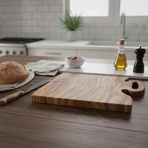 Tablas de Cortar de Madera de Primera Calidad con Corte en Longitud para un Corte Suave y Mayor Durabilidad de los Cuchillos para Utensilios de Cocina - Product Image 2