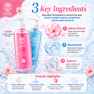 ขวดปั๊มพลาสติกน้ำยาไนอะซินาไมด์ 500 มล. 2in1 สบู่เหลวอาบน้ำ ช่วยให้ผิวขาว พร้อมโลโก้สั่งทำได้ สำหรับโรงแรม ห้องน้ำ หัวปั๊มแบบ US Plug - Product Image 5