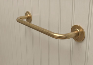 Modern and Simple Brushed Brass Towel Rack Towel Rod Home Apartment <b>Bathroom</b> Storage Hardware <b>Accessories</b> - Product Image 2