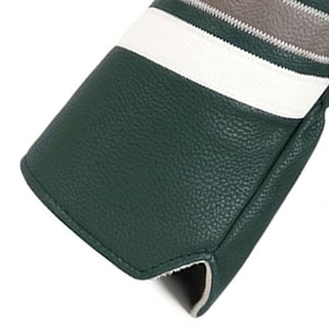 ปลอกหุ้มไม้กอล์ฟหนังลายทางสีเขียวสำหรับไม้แฟร์เวย์ - Product Image 2