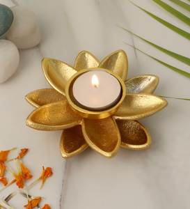Cuenco de Latón Artesanal para Diwali, Decoración de Mesa con Flores, para Ceremonias Religiosas, Festividades y Regalos - Product Image 5