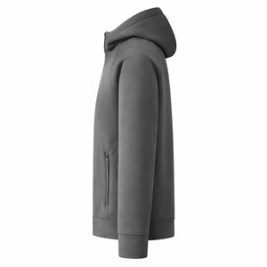 ชุดวอร์มผู้ชายแบบสลิมฟิตมีฮู้ด ผ้าฟลีซ สีพื้น ชุดลำลองสำหรับเล่นกีฬา น้ำหนักเบา ปรับแต่งได้ - Product Image 4