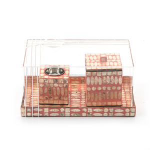 8 plateaux en boîte mère de perles, nouveau design de haute qualité avec couvercle en acrylique fabriqué au Vietnam - Product Image 2