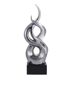 Trending Metal Sculpture Modern Figurine Decorative Home Office <b>Table</b> Decor Elegant <b>Decoration</b> - Product Image 1