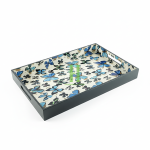 Bandeja de Servicio de Bambú Ecológica de Lujo, Lacada a Mano con Acabado Brillante, para Decoración de Resorts y Villas, Fabricante OEM - Product Image 6