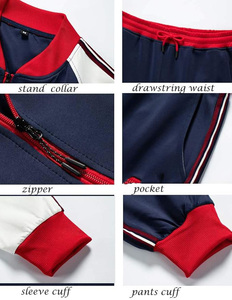 Conjunto Deportivo Unisex Verde, Chaqueta con Cremallera de Manga Larga, Pantalones con Cintura Elástica y Bolsillos Laterales, Ropa Deportiva Informal para Otoño - Product Image 6