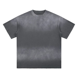 T-shirt imprimé délavé au soleil en coton 100% de bonne qualité pour homme, style décontracté estival, prix de gros avantageux - Product Image 5