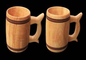 Eco Friendly Handmade Wooden Mug Natural Solid Wood Coffee Tea Cups Heat Resistant <b>Drinkware</b> for Home Cafe Restaurant For Sale - Product Image 2