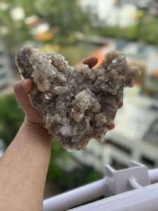 Large Black Chalcedony Apophyllite Stilbite <b>Crystal</b> <b>Cluster</b> for Interior Decoration and Decor - Product Image 2