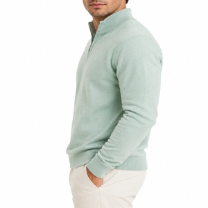 Men Sweater Custom Color Quarter Zip Knit Stylish Comfortable Warm Premium Casual Sweater Soft Warm Fabric Feel Stylish Minimal - Product Image 3