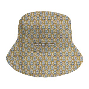 Sombrero de Pescador Acolchado de Algodón para Mujer, Otoño Invierno, Estampado a Mano, Diseño Bonito, Cálido, Elegante y Casual - Product Image 4