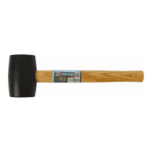 Maillet en caoutchouc de 16 oz avec manche en bois - Tête en plastique, marteau de machiniste pour laboratoire et travaux généraux - Product Image 3