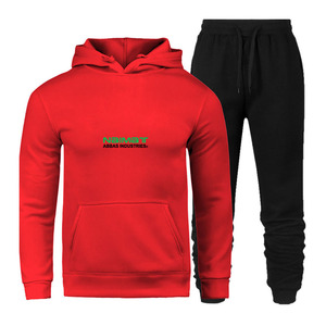 Ensemble de survêtement personnalisé pour homme, sweat-shirt à capuche en molleton bleu marine et pantalon de jogging, vêtements de sport et de détente - Product Image 5