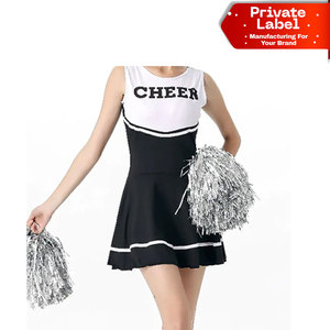 Bespoke Team Design Cheerleading uniform <b>Custom</b> Embroidery Cheer <b>Dress</b> Factory OEM <b>Custom</b> Cheerleading uniform Striped Match - Product Image 1