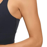 Soutien-gorge de sport pour femme, best-seller, avec logo frontal, couleurs personnalisables, en Spandex/Nylon, maintien moyen, respirant, prix attractif