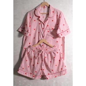 Conjunto de Pijama de Algodón de Lujo para Mujer, Sexy, Floral, Transpirable, de Secado Rápido, Suave, Informal, de Manga Corta, Personalizable, con Cuidado de Lavado a Mano - Product Image 5