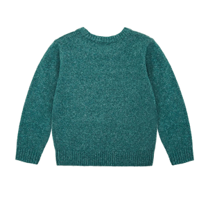 Suéter de cuello redondo para niños pequeños, tejido a crochet, ecológico, grueso, informal, de invierno, suave, texturizado, estilo vintage - Product Image 2