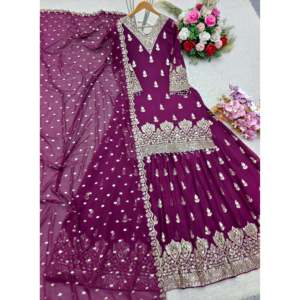 Top de soirée de créateur taille XL-Lehenga avec ensemble Dupatta - Product Image 5