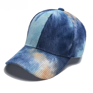 Gorra de béisbol de pana verde con logo personalizado, para adultos, de ala plana, informal, cálida, transpirable, deportiva, para adolescentes, estilo hip hop. - Product Image 2