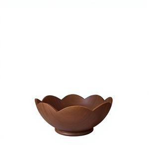 Floral Style Polished Acacia Wood <b>Serving</b> <b>Bowl</b> Eco-Friendly Vintage Party Decorative Salad <b>Bowls</b> Countertop Item BS - Product Image 1