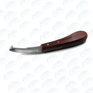 Veterinary Instrument for Cattle and Horses Professional Hoof <b>Cutter</b> and Surgical Tool Deep Brown Double-<b>Edge</b> Regular Hoof Knife - Product Image 2