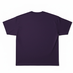 T-shirt Homme Oversize Personnalisé en Coton Lourd Streetwear Uni Épaules Tombantes Haute Qualité Vente en Gros - Product Image 3