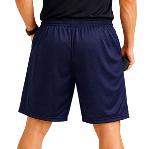 Pantalones Cortos Deportivos Casuales de Malla Lisa para Hombre, de Alta Calidad, Transpirables, de Secado Rápido, con Cordón en la Cintura, Ligeros, para Entrenamiento, OEM - Product Image 2