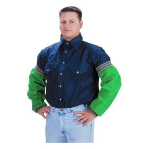 Premium Quality Cowhide Split Leather Welding Sleeves Industrial Safety <b>Aprons</b> for Workers with Durable Heat Sparks Protection - Product Image 3