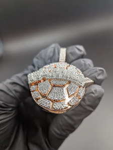 Colgante de Tortuga de Plata de Ley 925 con Diamantes de Moissanita, Joyería de Animales con Incrustaciones de Diamantes, Colgante de Lujo al por Mayor - Product Image 5