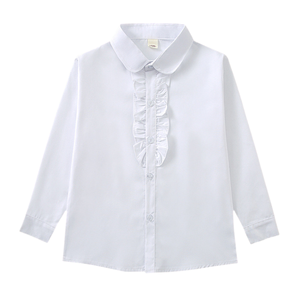 Camisa de Vestir Blanca con Botones para Niños y Niñas, Manga Larga, Uniforme Escolar, Opción Económica - Product Image 4