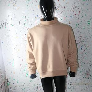 SAND <b>Mock</b> <b>Neck</b> Sweatshirt 100% Embroidery wide <b>neck</b> Sweatshirt Finer Threads - Product Image 5