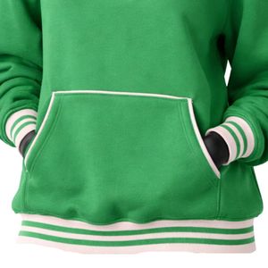 Green Pink <b>Quarter</b> <b>Zip</b> <b>Sweatshirt</b> <b>Women</b> Casual Pullover Long Sleeve Top Fashion Athletic Clothing Everyday Wear Stylish Apparel - Product Image 5