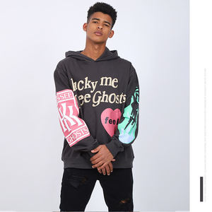 Sweat-shirts de fitness surdimensionnés en polaire, personnalisés, brodés, avec impression par transfert thermique DGT, sérigraphiés, en polyester/coton, pour l'hiver - Product Image 3