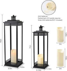 Customizable Modern Design Metal <b>Lantern</b> <b>Candle</b> Holder For Stylish Home Decoration And Outdoor Event Lighting - Product Image 5
