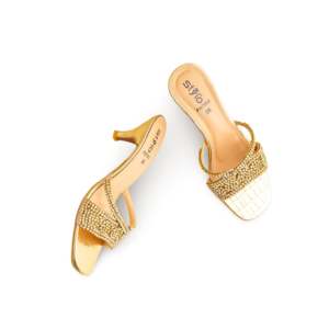 Golden FN7962 Sandalias de tacón Elegante zapatilla con diseño intrincado - Product Image 1