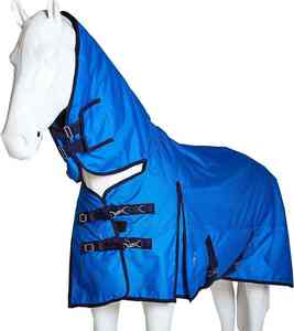 Couverture d'équitation polyvalente toutes saisons en polyester haute résistance avec housse de cou amovible pour une sécurité ultime - Product Image 4