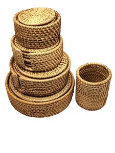 Posavasos Redondo Simple de Ratán, Protector de Mesa Tejido a Mano, Ideal para Hogar, Comedor, Cafetería, Té y Uso Elegante y Funcional - Product Image 2