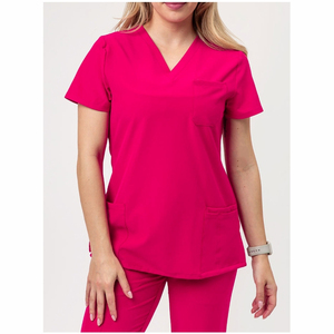 Ensembles d'uniformes médicaux à col montant et manches courtes, personnalisables, pour hommes et femmes, vente en gros, pour hôpitaux, médecins et infirmières - Product Image 1